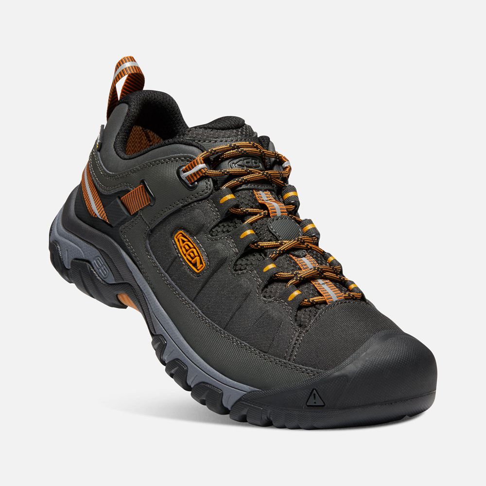 Zapatos de Seguridad Keen Mexico Negros/Dorados - Hombre Targhee Exp Waterproof - PO2835691